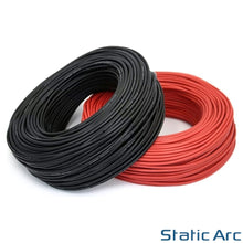 Load image into Gallery viewer, 1 CORE ELECTRICAL CABLE SINGLE WIRE INSULATED PVC RED BLACK 6491X 0.75-4.0mm2