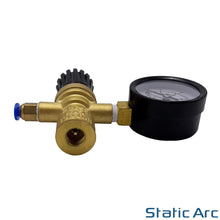 Load image into Gallery viewer, MINI GAS BOTTLE REGULATOR FLOW GAUGE NITROGEN CO2 ARGON MIG TIG WELDING + HOSE