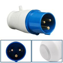 Load image into Gallery viewer, 32A 3-PIN INDUSTRIAL COMMANDO PLUG SOCKET WALL MALE FEMALE 2P+EARTH IP44 240V