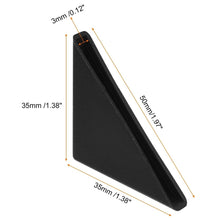 Load image into Gallery viewer, PLASTIC CORNER PROTECTORS GLASS EDGE PACKAGING PROTECT COVER 3mm BLACK