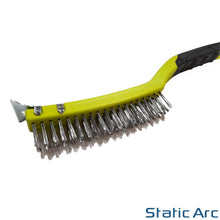 Load image into Gallery viewer, STAINLESS STEEL WIRE BRUSH WELDING SLAG RUST METAL CLEANER PLASTIC HEAVY DUTY