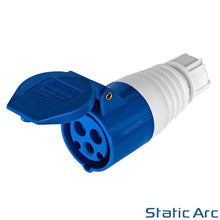 Load image into Gallery viewer, 16A 3-PIN INDUSTRIAL PLUG SOCKET MALE FEMALE 2P+EARTH CAMPING CARAVAN IP44 240V (White)