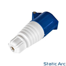 Load image into Gallery viewer, 16A 3-PIN INDUSTRIAL PLUG SOCKET MALE FEMALE 2P+EARTH CAMPING CARAVAN IP44 240V (White)