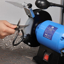 Load image into Gallery viewer, 350W ELECTRIC BENCH GRINDER & SANDING BELT LINISHER METAL WOOD SANDER 6" WHEEL