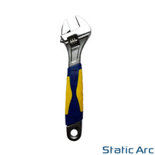 Load image into Gallery viewer, ADJUSTABLE SPANNER WRENCH SOFT GRIP HANDLE OPEN JAW HEAVY DUTY 6"/8"/10" inch
