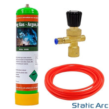 Load image into Gallery viewer, ARGON CO2 DISPOSABLE 0.95L GAS PURE MIX BOTTLE CYLINDER KIT WELDING REGULATOR