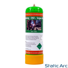 Load image into Gallery viewer, ARGON CO2 DISPOSABLE GAS BOTTLE CYLINDER KIT WELDING 100% PURE 88/12% MIX 2.2L