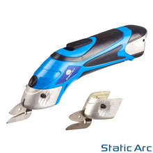 Load image into Gallery viewer, CORDLESS SCISSORS CUTTING SHEARS ELECTRIC BATTERY FABRIC PLASTIC CARDBOARD SNIPS