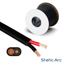 Load image into Gallery viewer, 2 CORE ELECTRICAL FLAT CABLE TWIN FLEX WIRE 0.5-4.5mm² RED BLACK FLEXIBLE 1-42A