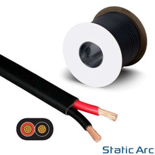 Load image into Gallery viewer, 2 CORE ELECTRICAL AUTOMOTIVE FLAT CABLE TWIN FLEX WIRE 0.5-4.5mm² RED BLACK 12V
