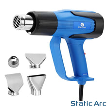Load image into Gallery viewer, 2000W ELECTRIC HEAT GUN HOT AIR VARIABLE TEMP PAINT GLUE DRY SEAL + NOZZLES