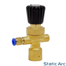 Load image into Gallery viewer, MINI GAS BOTTLE REGULATOR DISPOSABLE NITROGEN CO2 ARGON MIG TIG WELDING + HOSE