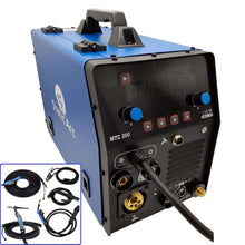 Load image into Gallery viewer, MTC 200 SYNERGIC DC WELDER PLASMA CUTTER 5in1 MIG MMA ARC TIG CUT SPOT WELD 200A