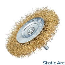 Load image into Gallery viewer, 5pc BRASSED STEEL WIRE WHEEL CUP BRUSH SET DRILL GRINDING SANDING RUST REMOVER