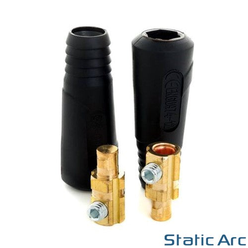 Dinse Style Welding Cable Plug Connector Different Sizes 10-25, 35-70 and  70-95