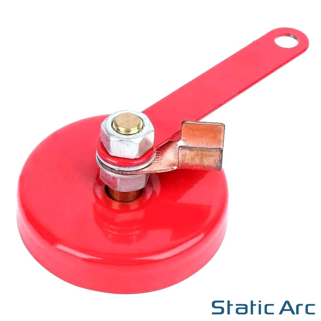 Magnetic Welding Ground Clamp - 60kg Pull Force 600A Rating With Adjustable Magnet For Stable Welding