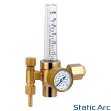 Load image into Gallery viewer, GAS FLOW METER REGULATOR PRESSURE GAUGE BALL TUBE ARGON CO2 MIG TIG WELDING