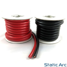 Load image into Gallery viewer, ELECTRICAL WELDING CABLE BLACK RED HIGH POWER BATTERY JUMP LEAD WIRE 16/25/35mm2