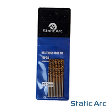 Load image into Gallery viewer, 10x HSS TITANIUM COATED DRILL BIT SET PACK METAL WOOD PLASTIC HOLE 1/2/3/4/5/6mm