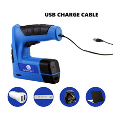 Load image into Gallery viewer, CORDLESS STAPLE NAIL GUN 2in1 ELECTRIC BATTERY RECHARGABLE TRACK PINS STAPLER