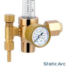 Load image into Gallery viewer, GAS FLOW METER REGULATOR PRESSURE GAUGE BALL TUBE ARGON CO2 MIG TIG WELDING