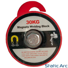 Load image into Gallery viewer, MIG WELDING TORCH HOLDER STAND LANCE SUPPORT BLOCK MAGNETIC HEAVY DUTY 30KG