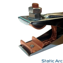 Load image into Gallery viewer, 500A SPRING LOADED EARTH CLAMP COPPER GRIP JAWS GROUND MIG MMA TIG ARC WELDING