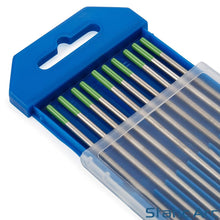 Load image into Gallery viewer, 10pc TIG WELDING TUNGSTEN ELECTRODES TIPS BLUE/GOLD/GREEN/GREY/RED/WHITE 1.6mm/2.4mm