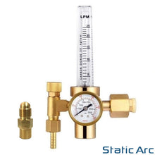 Load image into Gallery viewer, GAS FLOW METER REGULATOR PRESSURE GAUGE BALL TUBE ARGON CO2 MIG TIG WELDING