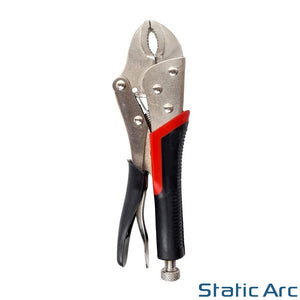 LOCKING PLIER SET VICE MOLE GRIPS ADJUSTABLE CURVED CLAMP 3pc INDIVIDUAL 5/7/10"