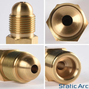 ARGON BOTTLE to CO2 REGULATOR ADAPTER CONNECTOR GAS FITTING G5/8 to W21.8
