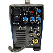 Load image into Gallery viewer, MIG 200 INVERTER WELDER 4in1 MMA ARC TIG LIFT GAS GASLESS MIG SPOOL GUN 200A

