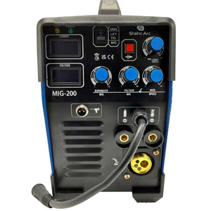 MIG 200 INVERTER WELDER 4in1 MMA ARC TIG LIFT GAS GASLESS MIG SPOOL GUN 200A