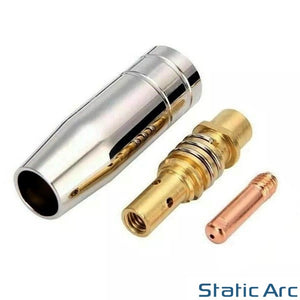 MB15 MIG WELDING CONSUMABLES KIT TIPS NOZZLE SHROUD 15AK TORCH (LONG) 13pc