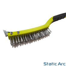 Load image into Gallery viewer, STAINLESS STEEL WIRE BRUSH WELDING SLAG RUST METAL CLEANER PLASTIC HEAVY DUTY
