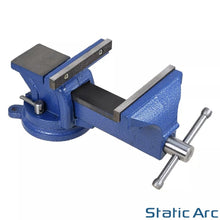 Load image into Gallery viewer, BENCH VICE WORKTOP CLAMP SWIVEL BASE JAWS VISE MECHANIC WORKSHOP 125mm (5inch)
