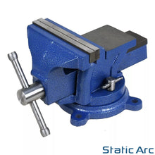 Load image into Gallery viewer, BENCH VICE WORKTOP CLAMP SWIVEL BASE JAWS VISE MECHANIC WORKSHOP 125mm (5inch)
