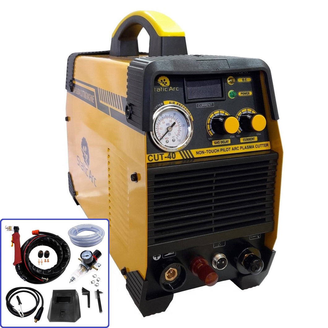 CUT 40 INVERTER AIR PLASMA CUTTER NON-TOUCH PILOT ARC METAL CUTTING KIT 40A