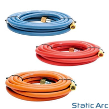 Load image into Gallery viewer, GAS HOSE OXYGEN ACETYLENE PROPANE 3/8 BSP FITTING OXY-FUEL WELDING CUTTING 10m
