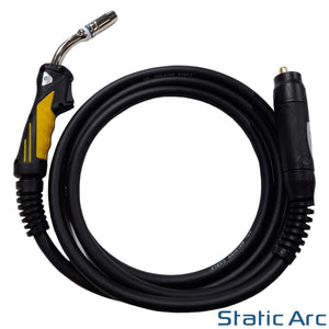 MB25 MIG WELDING TORCH LANCE 25AK EURO FIT GAS GASLESS 4M CABLE w/ TIPS