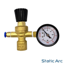 Load image into Gallery viewer, MINI GAS BOTTLE REGULATOR FLOW GAUGE NITROGEN CO2 ARGON MIG TIG WELDING + HOSE
