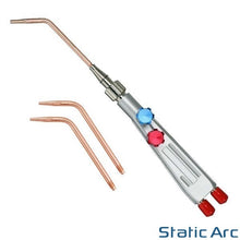 Load image into Gallery viewer, OXY ACETYLENE GAS WELDING TORCH OXYGEN FUEL FLAME LIGHTWEIGHT SHANK + TIPS
