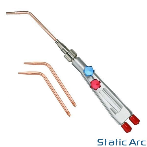 OXY ACETYLENE GAS WELDING TORCH OXYGEN FUEL FLAME LIGHTWEIGHT SHANK + TIPS