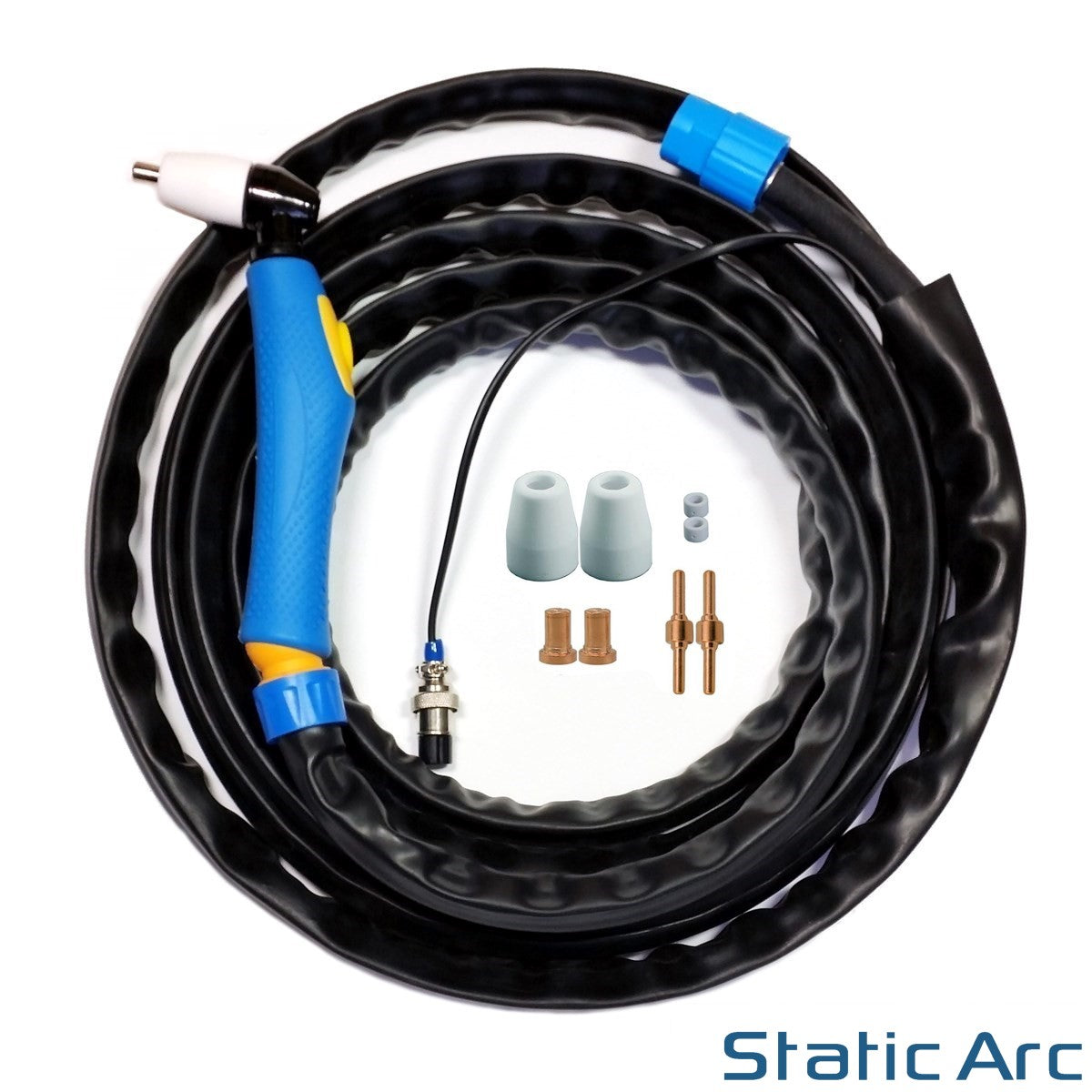 RIVERWELD PT-31 LG-40 20072 Torcia Per Taglierina Plasma Body & Roller Guida Spacer Wheel E Plasma Elettrodo Elettrodo Elettrodo Gas Coppa Di Coppa 42pcs - Foto 12