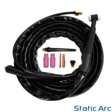 Load image into Gallery viewer, WP17V TIG WELDING TORCH FLEXIBLE HEAD TIG LIFT SCRATCH WP17 10-25 4m Cable
