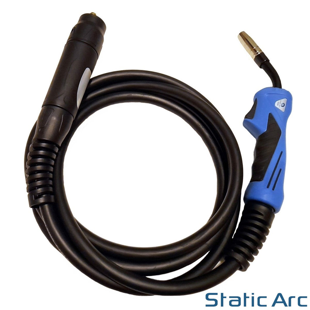 15AK MB15 MIG WELDING TORCH LANCE EURO FIT GAS GASLESS 4M CABLE w/ TIPS