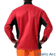 Load image into Gallery viewer, WELDING JACKET FLAME SPATTER HEAT RESISTANT WELDERS COAT SLEEVED PPE PROTECTION
