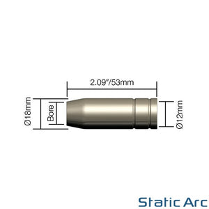 MB 15AK MIG Welding Torch Contact Tip 1.0mm For Bi... - Grandado