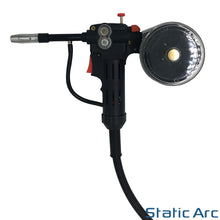Load image into Gallery viewer, MIG WELDING SPOOL GUN TORCH MB15 EURO ALUMINIUM WIRE GAS GASLESS 3M CABLE

