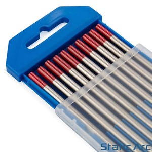10pc TIG WELDING TUNGSTEN ELECTRODES TIPS BLUE/GOLD/GREEN/GREY/RED/WHITE 1.6mm/2.4mm